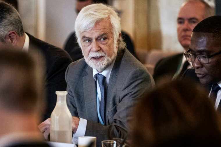 Le président du Giec James Skea à Helsingoer au Danemark le 21 mars 2024 ( Ritzau Scanpix / Thomas Traasdahl )