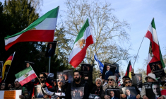Une manifestation contre le régime iranien à Francfort, en Allemagne, le 16 janvier 2026 ( AFP / Kirill KUDRYAVTSEV )