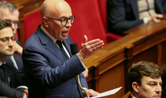 Le président de l'UDR, Eric Ciotti, lors des questions au gouvernement à l'Assemblée nationale, le 27 janvier 2026 à Paris ( AFP / Dimitar DILKOFF )