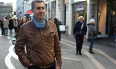 Le candidat à la présidentielle François Ruffin (Debout!) à Tours le 24 janvier 2026 ( AFP / ROMAIN PERROCHEAU )