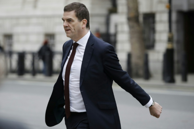 Olly Robbins, ancien plus haut fonctionnaire des services diplomatiques britanniques, le 22 mars 2019 à Londres ( AFP / Tolga AKMEN )