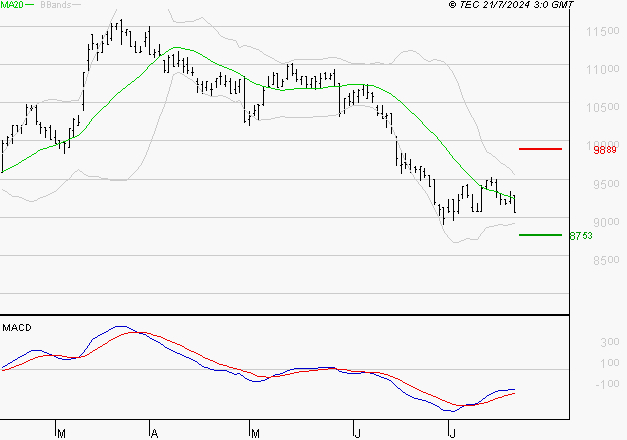 PEUGEOT INVEST : Attendre un test du support
