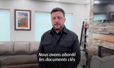 Zelensky en route pour sa rencontre avec Trump après des consultations avec ses alliés