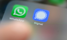 Les applications de messageries cryptées sont particulièrement opposées à l'adoption d'un texte pour lutter contre la diffusion d'images pédopornographiques, qu'elles jugent dangereux pour le respect de la vie privée ( AFP / Damien MEYER )