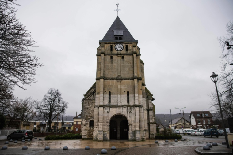 L'église de Saint-Etienne-du-Rouvray, le 10 février 2022 ( AFP / Sameer Al-DOUMY )