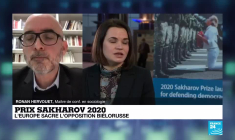 Prix Sakharov 2020: "Ce prix permet à nouveau de mettre le projecteur sur la situation en Biélorussie"