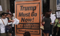 Etats-Unis: manifestation devant les studios de l'animateur Jimmy Kimmel