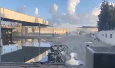 L’armée israélienne opérant du côté gazaouin du passage de Rafah