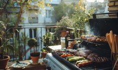 Faire un barbecue sur son balcon peut être interdit par la copropriété (Crédits: Adobe Stock - IA)