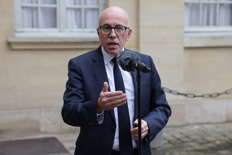 Éric Ciotti à Paris, le 18 décembre 2024. ( AFP / VALENTINE CHAPUIS )