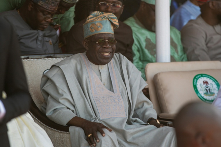 Le président nigérian Bola Ahmed Tinubu le 14 février 2026 à Argungu, dans le nord-ouest du Nigeria ( AFP / TOYIN ADEDOKUN )