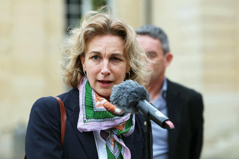 Marylise Léon, secrétaire générale de la CFDT, à Paris le 24 septembre 2024. ( AFP / THOMAS SAMSON )