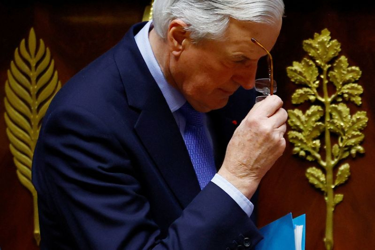 Le Premier ministre démissionnaire Michel Barnier