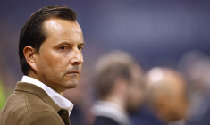 Julien Stephan pendant un match contre l'AS Monaco