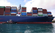 Le fret maritime, à l'image de CMA CGM, a été avantagé en 2022 par les tensions sur les chaînes d'approvisionnement ( GETTY IMAGES NORTH AMERICA / JOE RAEDLE )