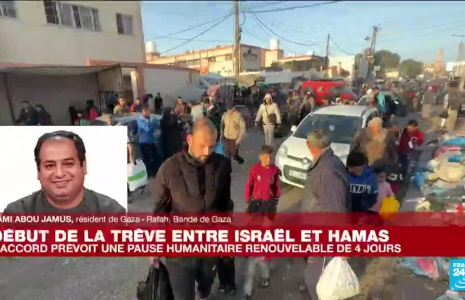 Début de la trêve entre Israël et le Hamas : "On est contents que cette boucherie s'arrête" durant 4 jours, témoigne un habitant de Gaza