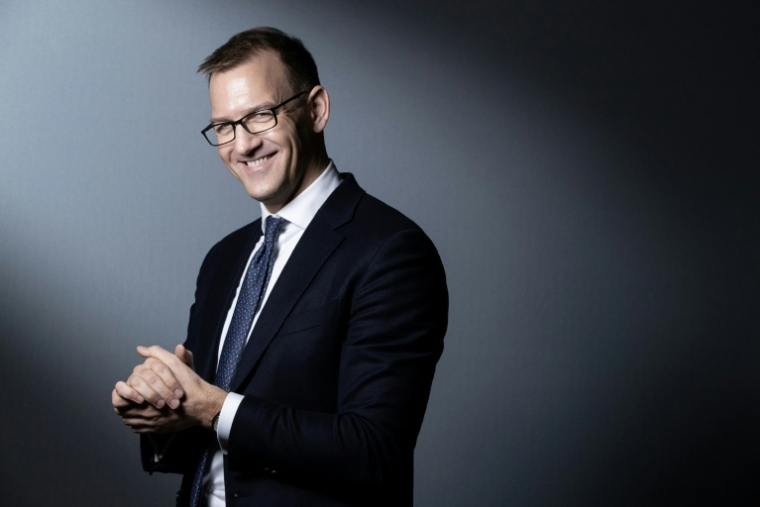 Le milliardaire tchèque Daniel Kretinsky à Paris, le 22 janvier 2020 ( AFP / JOEL SAGET )