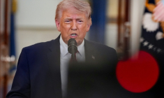 Le président américain Donald Trump s'exprime lors d'une allocution télévisée à la nation sur la guerre en Iran, depuis la Maison Blanche à Washington, le 1er avril 2026 ( POOL / Alex Brandon )