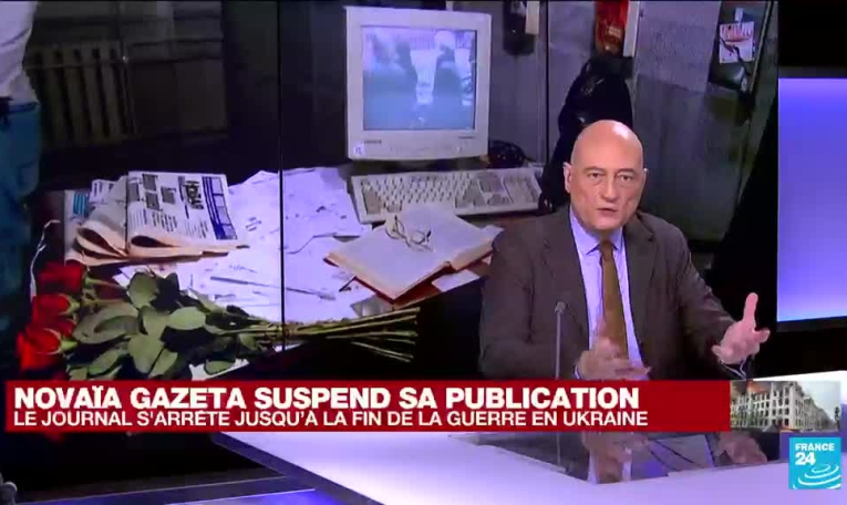 Le journal indépendant russe Novaïa Gazeta suspend sa publication