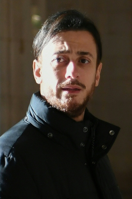 Le chanteur marocain Saad Lamjarred, le 21 février 2023 à la Cour d'assises de Paris ( AFP / Bertrand GUAY  )
