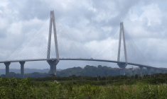 Pont du l'Atlantique, canal de Panama. ( AFP / IVAN PISARENKO )