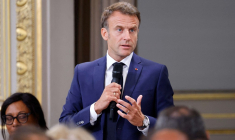 Emmanuel Macron à Paris, le 4 juillet 2023. ( POOL / LUDOVIC MARIN )