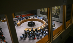 A l'initiative des Etats-Unis de Donald Trump, le Conseil de sécurité de l'ONU a apporté vendredi son soutien au plan marocain d'autonomie du Sahara occidental ( AFP / ANGELA WEISS )