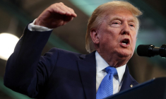 Donald Trump à Garden City, aux États-Unis, le 14 août 2026. ( GETTY IMAGES NORTH AMERICA / SAMUEL CORUM )