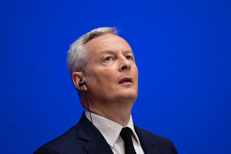 Bruno Le Maire à Pékin, en Chine, le 29 juillet 2023. ( AFP / PEDRO PARDO )