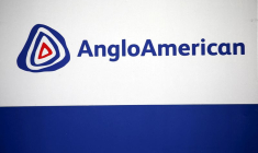 Le logo d'Anglo American est visible à Rusternburg