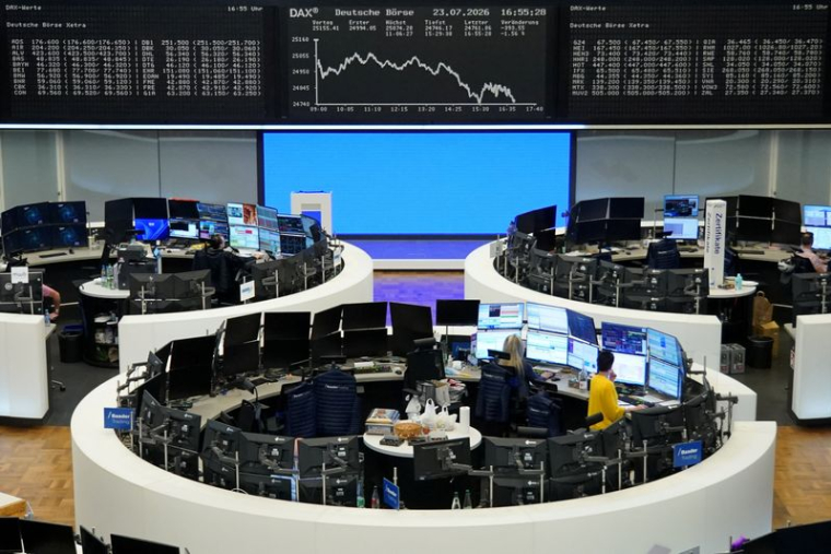 Graphique de l'indice boursier allemand DAX (Deutscher Aktienindex) à la Bourse de Francfort