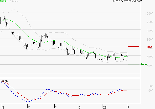 PERNOD RICARD : Attendre un test du support