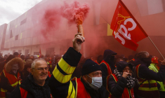 Le courant a été coupé sur le chantier du village olympique à Saint-Denis (illustration) ( AFP / Geoffroy Van der Hasselt )