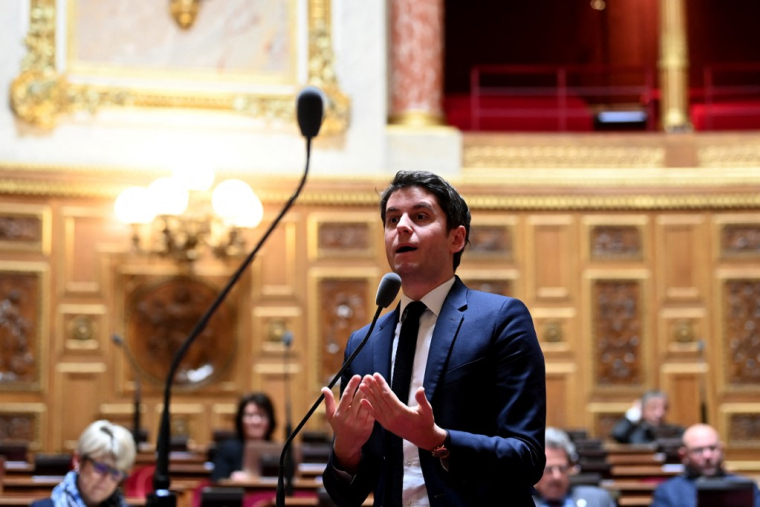 Gabriel Attal à Paris, le 6 mars 2023. ( AFP / ALAIN JOCARD )