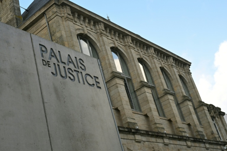 Le palais de justice de Vannes, le 24 février 2025 ( AFP / Damien MEYER )