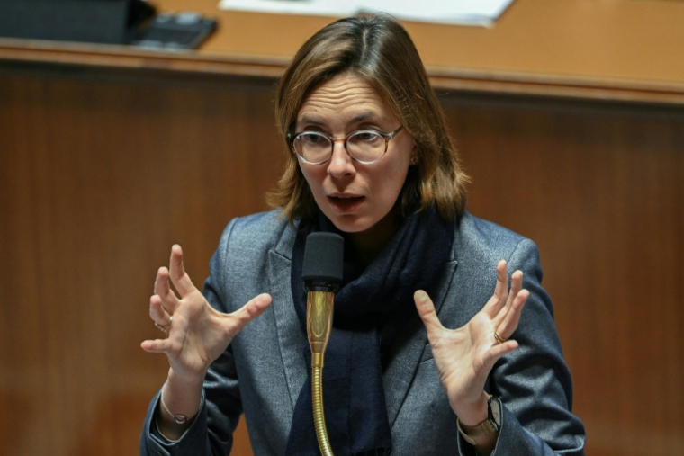 La ministre des Comptes publics Amélie de Montchalin s'exprime à l'Assemblée nationale le 3 novembre 2025 à Paris ( AFP / Bertrand GUAY )