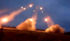 La 57e brigade ukrainienne tire sur des systèmes Grad à Bakhmut