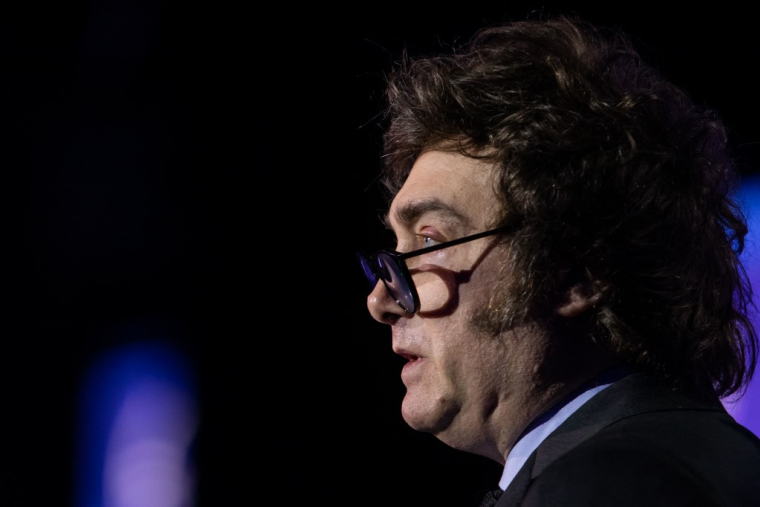 Javier Milei, le 6 mai 2024, en Californie ( GETTY IMAGES NORTH AMERICA / APU GOMES )