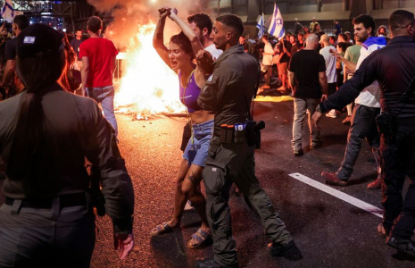Manifestation contre le gouvernement israélien à Tel Aviv