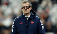 PHOTO DE FICHIER : Fabien Galthie, sélectionneur de l'équipe de France, dans l'enceinte du stade avant le match contre l'Irlande