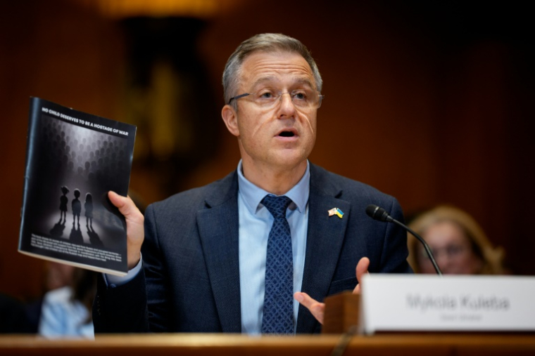 L'Ukrainien Mykola Kouleba, au Congrès américain, le 3 décembre 2025 ( GETTY IMAGES NORTH AMERICA / Andrew Harnik )