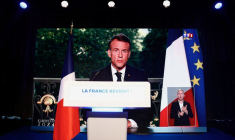 Emmanuel Macron s'exprime suite aux résultats des élections au Parlement européen