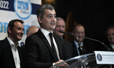 Gérald Darmanin à Paris, le 30 janvier 2024. ( AFP / STEPHANE DE SAKUTIN )