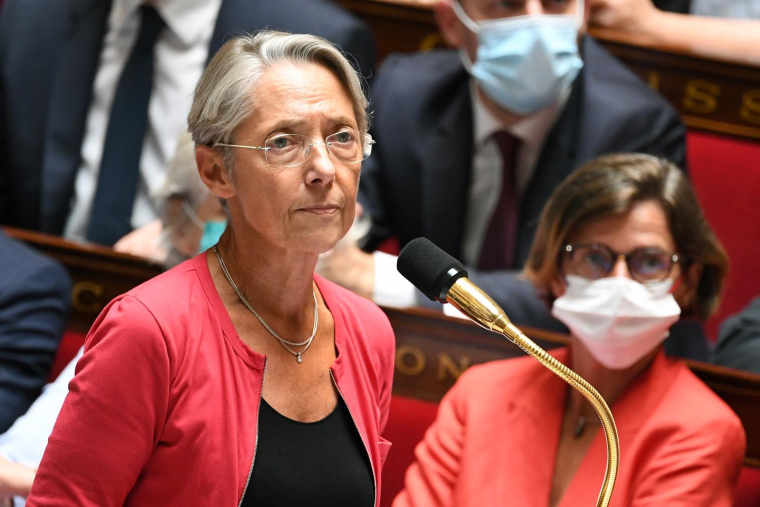 La Première ministre Elisabeth Borne à l'Assemblée le 11 juillet 2022. ( AFP / BERTRAND GUAY )