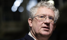 Le PDG d'Europlasma, Jerome Garnache, à Caudan, le 14 mai 2025 ( AFP / FRED TANNEAU )