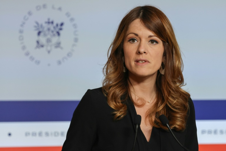 La porte-parole du gouvernement Maud Bregeon, à Paris, le 10 juin 2026 ( AFP / Ludovic MARIN )