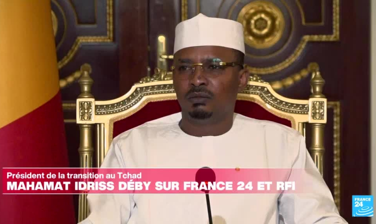 Déby, président de la transition au Tchad : "Je ne ferai pas plus de deux mandats successifs"