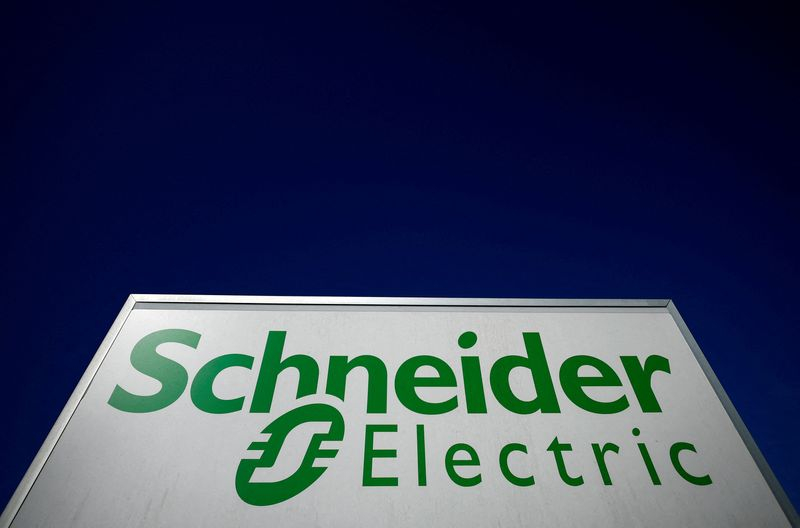 Le logo de Schneider Electric à Nantes