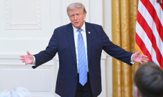 Le président américain Donald Trump à la Maison Blanche le 16 juillet 2026. ( GETTY IMAGES NORTH AMERICA / POOL )