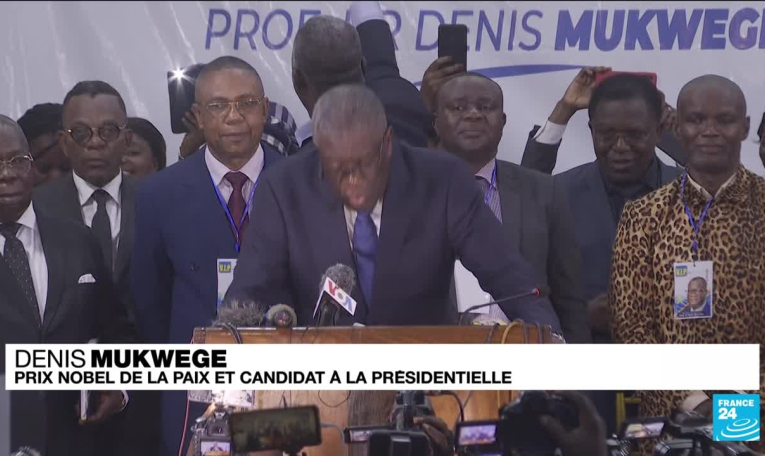 RD Congo : le Dr Denis Mukwege, prix Nobel de la paix, candidat à la présidentielle